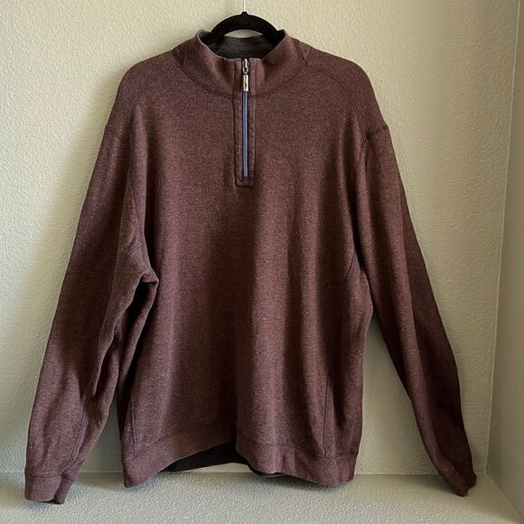 Tommy Bahama Reversible Half Zip Pullover - Picture 1 of 6